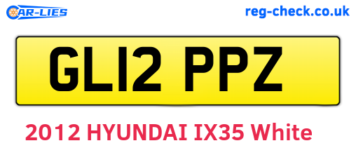 GL12PPZ are the vehicle registration plates.