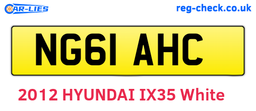 NG61AHC are the vehicle registration plates.