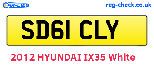 SD61CLY are the vehicle registration plates.