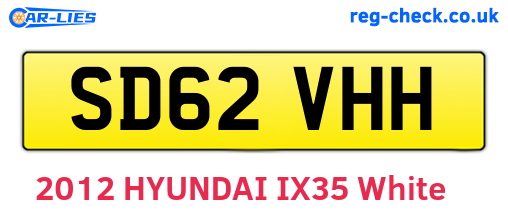 SD62VHH are the vehicle registration plates.