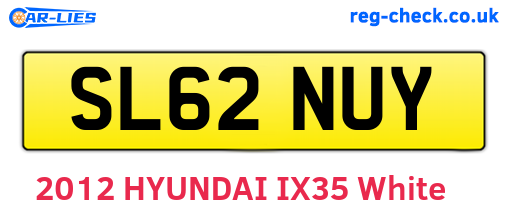 SL62NUY are the vehicle registration plates.