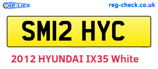 SM12HYC are the vehicle registration plates.