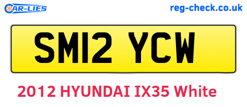 SM12YCW are the vehicle registration plates.
