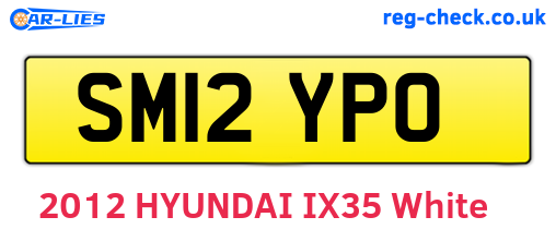 SM12YPO are the vehicle registration plates.