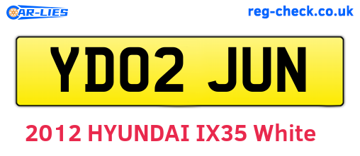 YD02JUN are the vehicle registration plates.