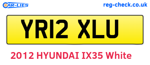 YR12XLU are the vehicle registration plates.