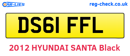 DS61FFL are the vehicle registration plates.