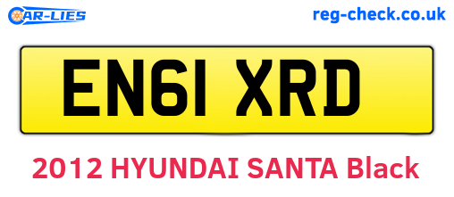 EN61XRD are the vehicle registration plates.