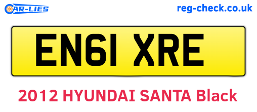 EN61XRE are the vehicle registration plates.