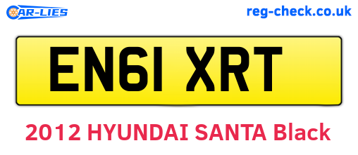 EN61XRT are the vehicle registration plates.