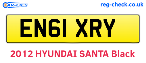 EN61XRY are the vehicle registration plates.
