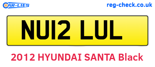 NU12LUL are the vehicle registration plates.