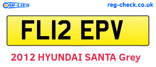 FL12EPV are the vehicle registration plates.