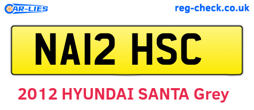 NA12HSC are the vehicle registration plates.