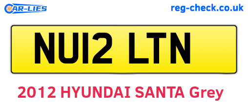 NU12LTN are the vehicle registration plates.