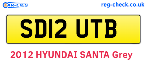 SD12UTB are the vehicle registration plates.