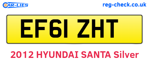 EF61ZHT are the vehicle registration plates.