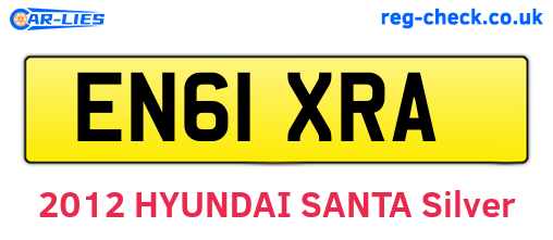 EN61XRA are the vehicle registration plates.