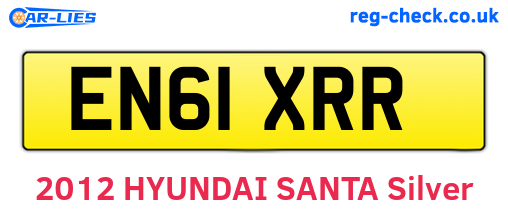 EN61XRR are the vehicle registration plates.