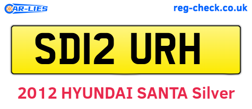 SD12URH are the vehicle registration plates.