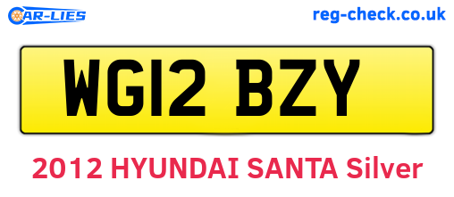 WG12BZY are the vehicle registration plates.