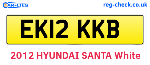 EK12KKB are the vehicle registration plates.