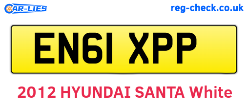 EN61XPP are the vehicle registration plates.