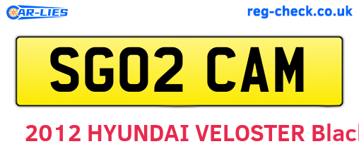 SG02CAM are the vehicle registration plates.