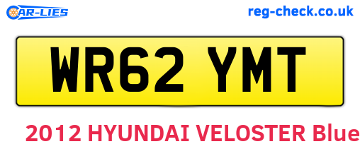 WR62YMT are the vehicle registration plates.