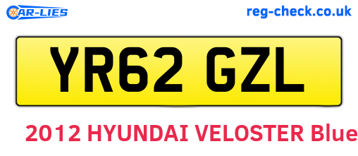 YR62GZL are the vehicle registration plates.