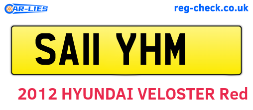 SA11YHM are the vehicle registration plates.