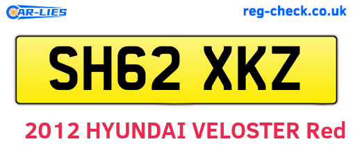 SH62XKZ are the vehicle registration plates.