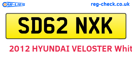 SD62NXK are the vehicle registration plates.