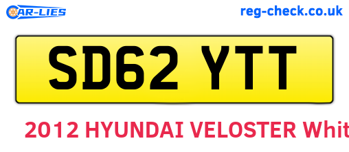SD62YTT are the vehicle registration plates.