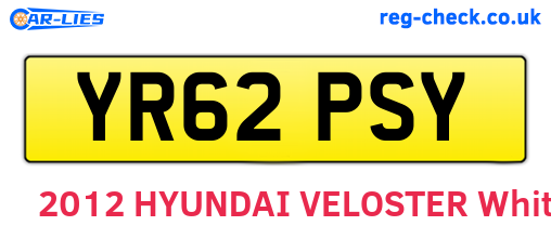 YR62PSY are the vehicle registration plates.