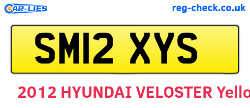 SM12XYS are the vehicle registration plates.