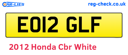 White 2012 Honda Cbr (EO12GLF)