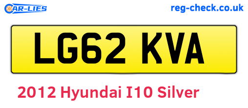 Silver 2012 Hyundai I10 (LG62KVA)