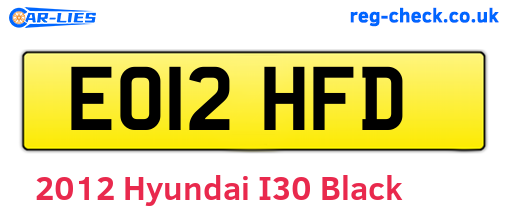 Black 2012 Hyundai I30 (EO12HFD)