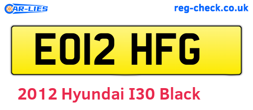 Black 2012 Hyundai I30 (EO12HFG)