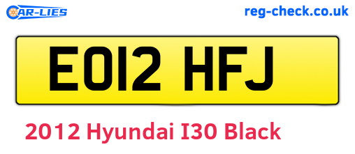 Black 2012 Hyundai I30 (EO12HFJ)
