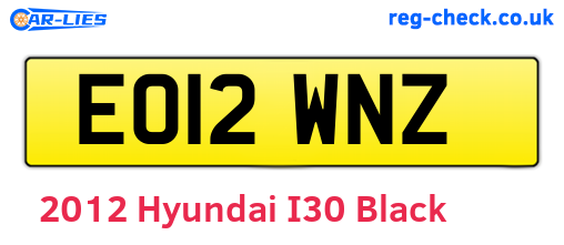 Black 2012 Hyundai I30 (EO12WNZ)