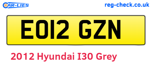 Grey 2012 Hyundai I30 (EO12GZN)