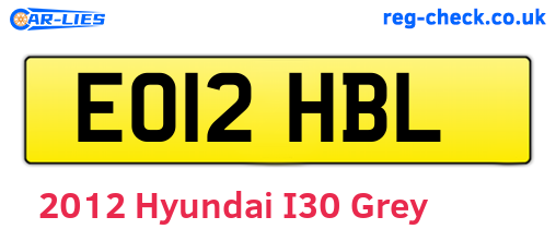 Grey 2012 Hyundai I30 (EO12HBL)