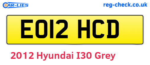 Grey 2012 Hyundai I30 (EO12HCD)