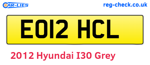 Grey 2012 Hyundai I30 (EO12HCL)