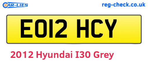 Grey 2012 Hyundai I30 (EO12HCY)