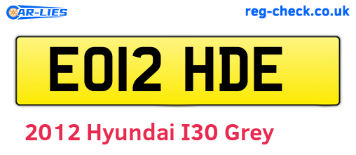 Grey 2012 Hyundai I30 (EO12HDE)
