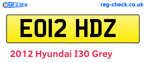 Grey 2012 Hyundai I30 (EO12HDZ)