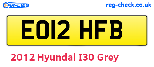 Grey 2012 Hyundai I30 (EO12HFB)